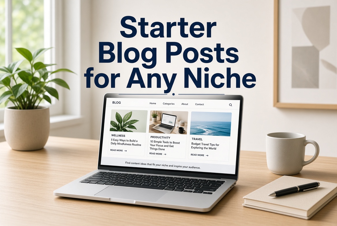 starter blog posts for any niche